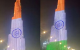 Indian flag displayed at Burj Khalifa day after video of Pakistani meltdown on Independence Day